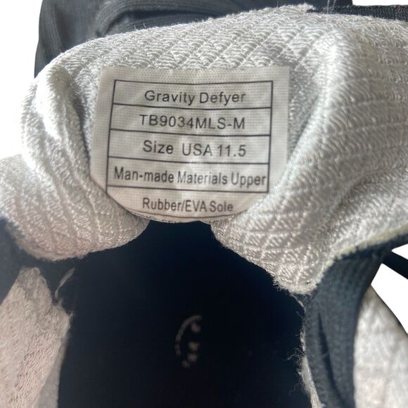 Gravity Defyer Men’s Size 11.5 GDefy XLR8 Run Black Running Shoes TB9034MLS - Picture 7 of 9